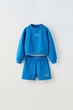 Комплект детский (свитшот + шорты) Zara 9000/667 152 см Голубой - изображение 1