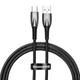 Дата кабель Baseus Glimmer Series Fast Charging Data Cable USB to Type-C 100W 1m (CADH00040) Black - изображение 1
