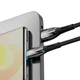 Дата кабель Baseus Glimmer Series Fast Charging Data Cable USB to Type-C 100W 1m (CADH00040) Black - изображение 3