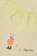 Костюм з джинсовими шортами для дівчинки Iggy жовтий 92 ЦБ-00249273 - изображение 3