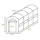 Теплица садовая Focus Garden 001389 парник 3x6x2 м Белый - изображение 5