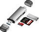 Кардридер U&P USB Type-C/USB 3.0/Micro USB - microSD/SD/USB 3.0 OTG Grey (SSE-U08-GY) - изображение 1