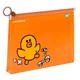 Папка на молнии zip-lock В6 200х150х30 мм Yes Line Friends "Уточка Салли" 180 мкм непрозрачная оранжевая (492094) - изображение 1