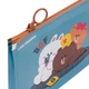 Папка на молнии zip-lock В6 200х150х30 мм Yes Line Friends "Медвежонок и его друзья" 180 мкм непрозрачная голубая (492095) - изображение 2