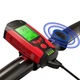 Аккумуляторный велофонарь + звонок + велокомпьютер AS0808 XPG+2LED(yellow)+COB(red) micro USB - изображение 3