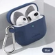 Чохол Usams US-BH741 Silicon with Carbine для Apple AirPods 3 Blue (BH741AP02) - изображение 2