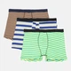 Трусы (3шт) Basic Collection XL салатовый в полоску, бело синий в полоску, бежевый в полоску 1438092961 - изображение 1