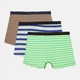 Трусы (3шт) Basic Collection XL салатовый в полоску, бело синий в полоску, бежевый в полоску 1438092961 - изображение 2