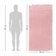 Вафельное полотенце Lovely Svi - хлопок - для ванной, отелей, спа - XXL 90х181 см -Розовый - изображение 4