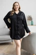 Ночная рубашка на пуговицах XXL+ Р1385 Чорный, 3XL (52-54) - изображение 1