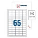 UKRMARK A4-65-W1-100, 65 этикеток на листе А4, 38,1мм х 21,2мм, уп.100л, этикетки самоклеящиеся - изображение 3