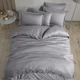 Евро комплект постельного белья HOBBY Exclusive Sateen Diamond Cizgili сірий 200*220 - изображение 1