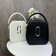 Стильная женская каркасная сумка Marc Jacobs черная овальная мини сумка для повседневного использования сумочк - изображение 2