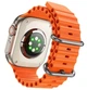 Смарт годинник Borofone BD3 Ultra smart watch(call version) Black водонепроникний помаранчевий для спорту - изображение 3