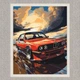 Картина по номерам Авто BMW E34 40*50 см Оригами LW 3324 - изображение 2