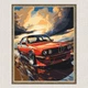 Картина по номерам Авто BMW E34 40*50 см Оригами LW 3324 - изображение 5