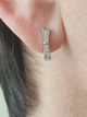 Серебряные серьги Бантик с фианитами. GE1158 - изображение 1