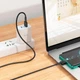 Кабель силиконовый HOCO Type-C Victory charging data cable X83 1 м черный - изображение 4