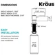Дозатор для мила Kraus KSD-54BB - зображення 3