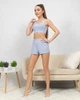 Пижама женская из рубчика топ и шорты Голубой Maybel M 321 (3161_2) - изображение 1