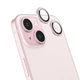 Защитное стекло для камеры iPhone 15 и iPhone 15 Plus Hoco V14 3D metal frame lens film. Rose - изображение 1