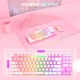 Комплект проводная игровая клавиатура и проводная игровая мышь Набор игровой Combo 2-in1 ONIKUMA G26 + CW916 (Keyboard engine/Mouse раскладка только англ) Розовый - изображение 3