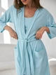 Халат женский большого размера BARWA garments 0317 XL Светло-голубой (2110003174993) - изображение 7