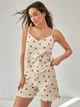 Пижама (майка + шорты) женская муслиновая BARWA garments 0327/329 L Сердечки на молочном (2113273293128) - изображение 4