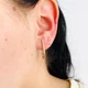 Золотые серьги овальные С425 - изображение 4