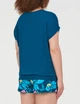 Піжама жіноча Cyberjammies Cove 0210-0198 26/6XL Бірюзовий з квітковим принтом (5051877510821) - зображення 2