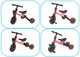 Трехколесный велосипед беговел Ikonka Trike Fix 3в1 велобег 3в1 Красный - изображение 3