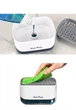 Дозатор нажимной диспенсер для моющего средства с губкой Soap Pump Sponge Caddy бело-серый - изображение 2
