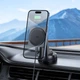Автотримач із БЗП Hoco HW16 Speed ​​(center console) Black / Metal gray - зображення 8