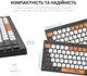 Клавіатура OfficePro SK955B Wireless/Bluetooth Black (SK955B) - зображення 8