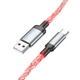 Дата кабель Hoco U112 Shine USB to Type-C 3A (1m) Gray - изображение 2