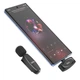 Петличний бездротовий мікрофон Hoco L15 Crystal Type-C Black - изображение 5