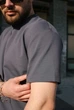 Чоловічі футболки в стилі оверсайз PR Intruder 0170 L-XL Темно-сірий (IN-0170/05B) - зображення 12
