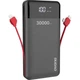 Батарея універсальна Dudao K1Max 30000mAh, with built-in cables, black (6970379617618) - зображення 2