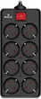 Сетевой удлинитель Real-El RS-8 Protect 1.8 м Black (EL122300021) - изображение 1