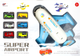 Samolot-transportowiec Mega Creative Sliper Airport z figurkami (5908275183808) - obraz 1