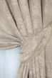 Комплект готовых штор VR-Textil Жаккард Sultan YL № 1206ш Серо-бежевый 150х270 см 2 шт (33-0027) - изображение 4