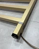 Тен для полотенцесушителя Terma ONE 30x30 с регулятором, 400 Вт, цвет Brass (скрытый монтаж кабеля) - изображение 6