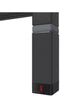 Тен для полотенцесушителя Terma ONE 30x30 с регулятором, 400 Вт, цвет Heban (скрытый монтаж кабеля) - изображение 2