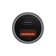 Автомобільний зарядний пристрій Baseus Golden Contactor Max Dual Fast Charger Car Charger U+C 60W Dark Gray (CGJM000113) - изображение 5