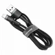 Кабель Baseus cafule Cable USB For Type-C 2A 3m Gray+Black (CATKLF-UG1) - изображение 4