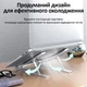 Подставка для ноутбука N3, складная, регулировка наклона, алюминий + силикон Silver - изображение 5