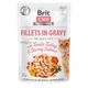 Вологий корм Brit Care Cat Pouch для котів, філе в соусі, ніжна індичка і пікантний лосось, 85 г - зображення 1