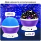 Универсальный проектор звездного неба Modern Star Master вращающийся, светильник ночник, фиолетовый - изображение 5