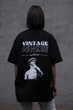 Жіноча Оверсайз Футболка З Принтом Without Vintage Black S/M (8049247) - изображение 2