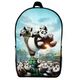 Рюкзак Панда кунг-фу (School Gear bag KF 08) чорний, 39 х 27 х 14 см - зображення 1